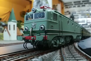 Grüne Lokomotive von Märklin